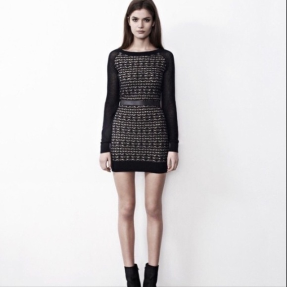 Allsaints Diamond Mesh Sweater Tunic 